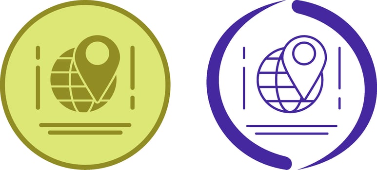 Map Icon Design vector
