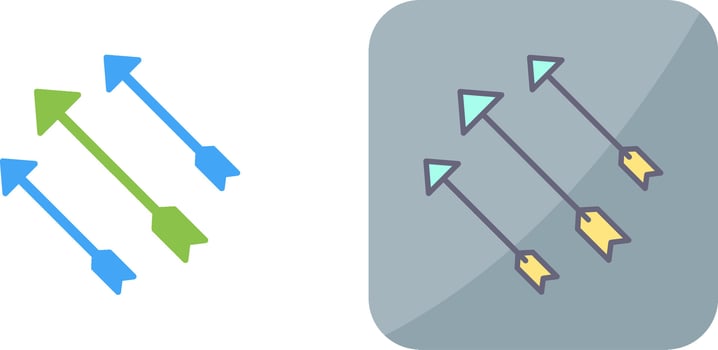 Unique Arrows Icon Design vector