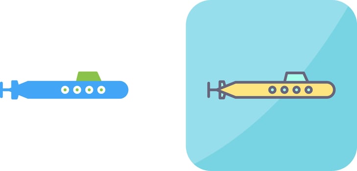 Submarine Icon Design vector