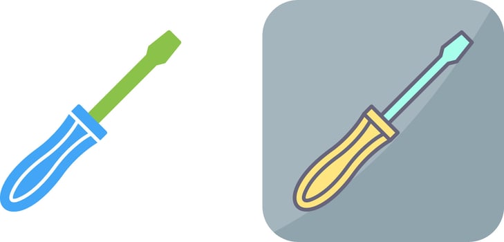 Screwdriver Icon Design vector