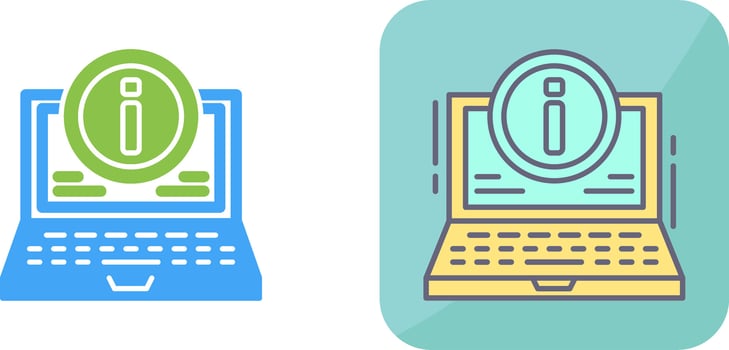 Laptop Icon Design vector