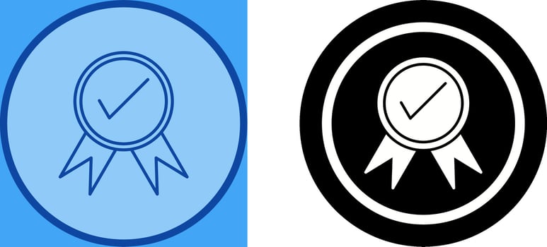 Unique Quality Control Icon Design vector