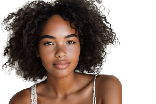 Brazilian hispanic afro woman isolated transparent background png