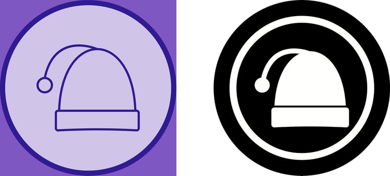 Christmas Cap Icon Design vector