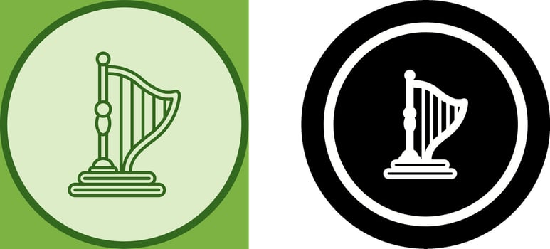 Harp Icon Design vector
