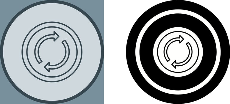 Loop Icon Design vector