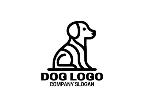 Dog Logo Design Template vector