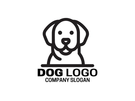 Dog Logo Design Template vector