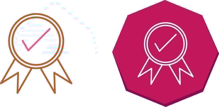 Unique Quality Control Icon Design vector