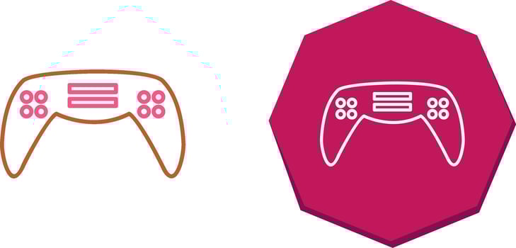 Unique Gaming Console Icon Design vector