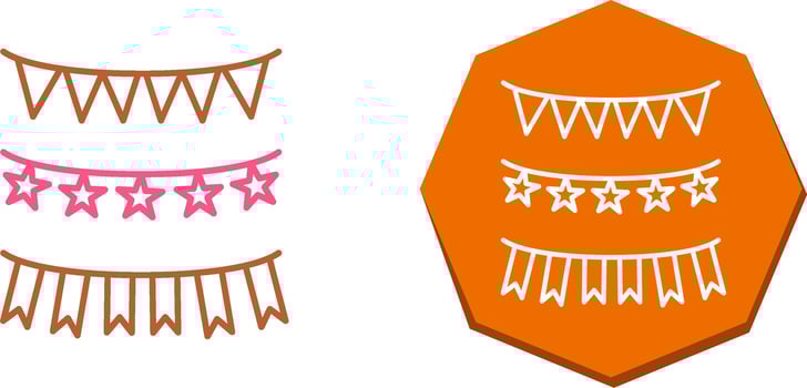 Garlands Icon Design vector