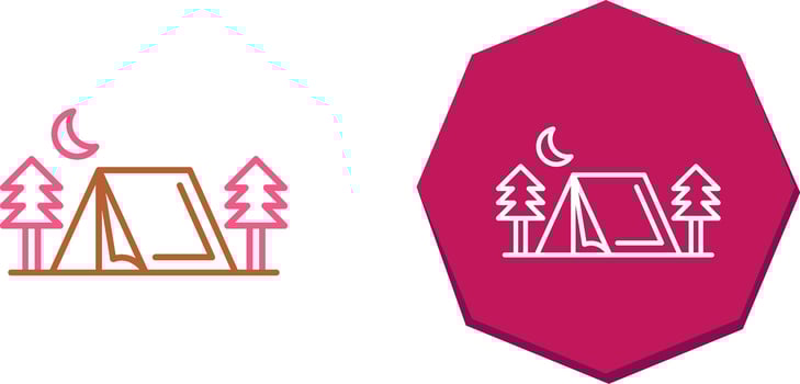 Tent Icon Design vector