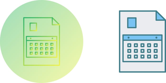 Unique Content Planning Icon Design vector