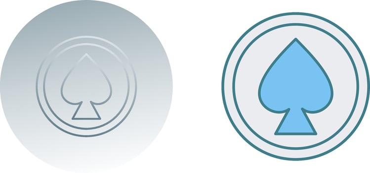 Unique Spade Icon Design vector