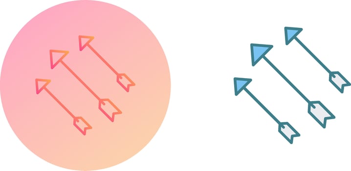 Unique Arrows Icon Design vector