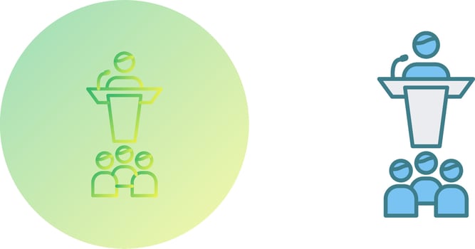 Seminar Icon Design vector
