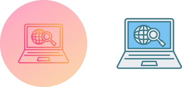 Explore Icon Design vector