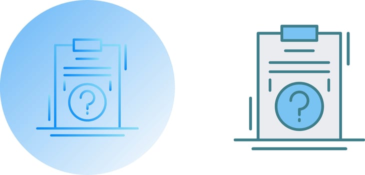 Question Icon Design vector