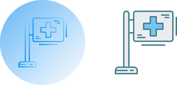 Hospital Sign Icon Design vector