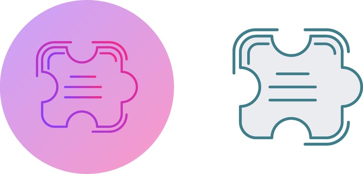 Puzzle Icon Design vector