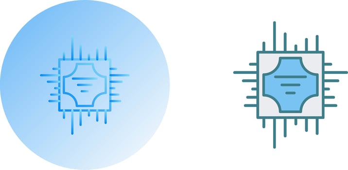 Cpu Icon Design vector