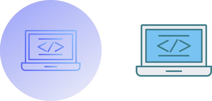 Coding Icon Design vector