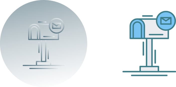 Mail Box Icon Design vector