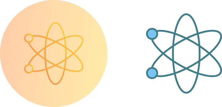 Atom Icon Design vector