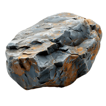 Rock. Stone isolated. Grey rock top view png