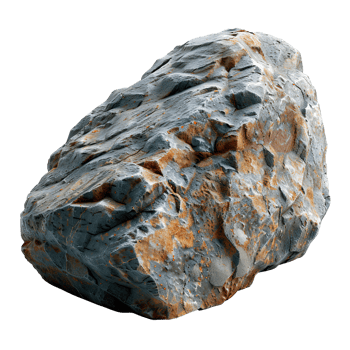 Rock. Stone isolated. Grey rock top view png