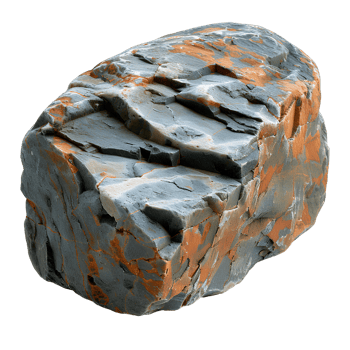 Rock. Stone isolated. Grey rock top view png