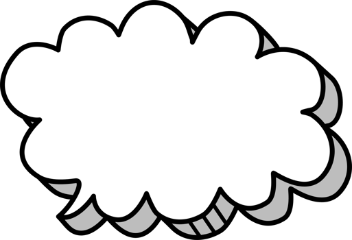 3d black and white color speech bubble balloon icon sticker memo keyword planner text box banner png