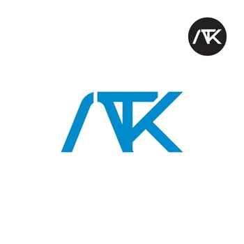 Letter ATK Monogram Logo Design vector