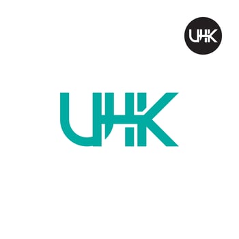 UHK Logo Letter Monogram Design vector