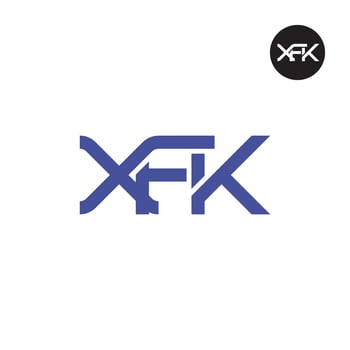 XFK Logo Letter Monogram Design vector