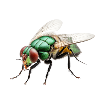 Green Bottle Fly Isolated on Transparent Background png