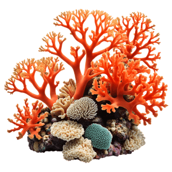 Coral Reef Isolated on Transparent Background png