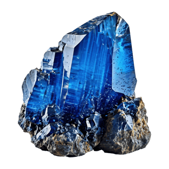 Dumortierite Isolated on Transparent Background png