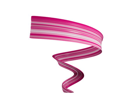 3d Pink paint watercolor brush stroke luxury ribbon Spiral, 3d illustration png