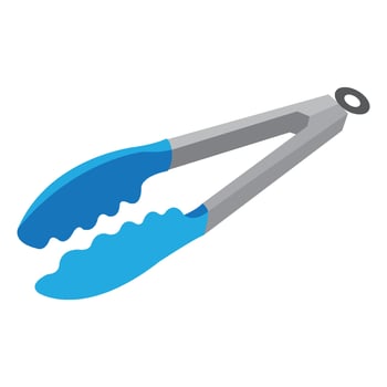 food tongs icon illustration design vector