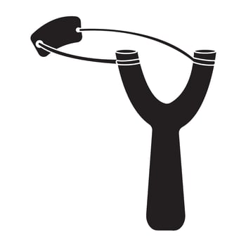slingshot icon illustration template design vector