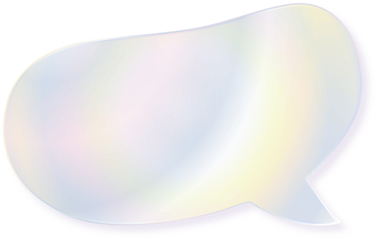 Hologram bubble speach and shape with metal foil gradient png