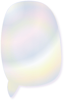 Hologram bubble speach and shape with metal foil gradient png