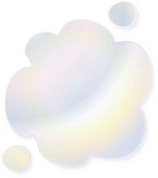 Hologram bubble speach and shape with metal foil gradient png