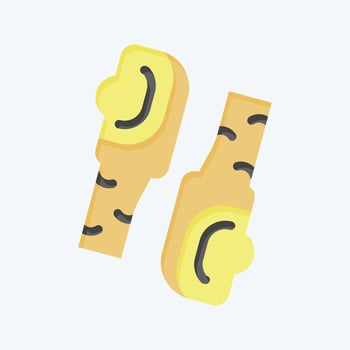 Icon Geoduck Pacific. related to Seafood symbol. flat style. simple design illustration vector