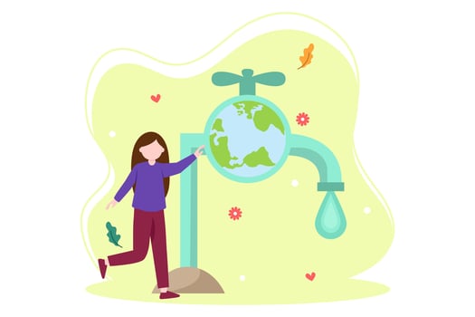 Earth Day Flat Illustration Design vector