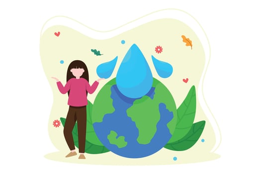 Earth Day Flat Illustration Design vector