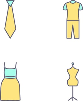 Tie and Pyjamas Icon vector