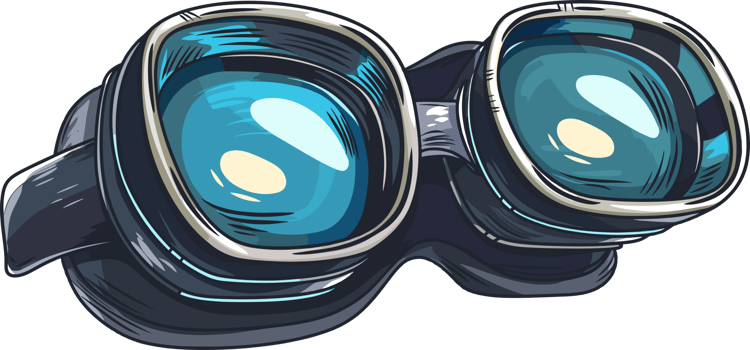 Googles clipart design illustration png