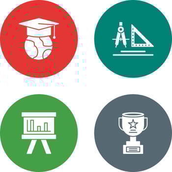 Earth and Compass Icon vector